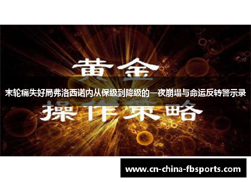 末轮痛失好局弗洛西诺内从保级到降级的一夜崩塌与命运反转警示录